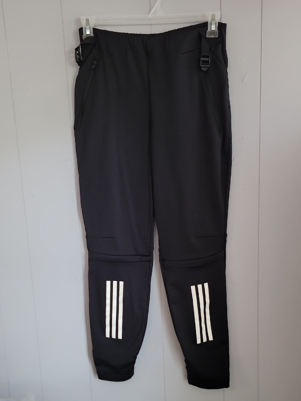 Adidas Men's Pants Medium Black Ajustable Athleticwear